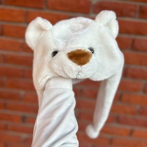Plush teddy bear hat